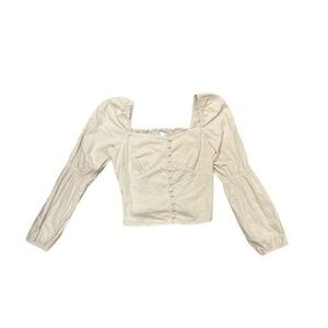 Bershka Tan Crop Top